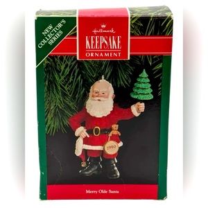 Hallmark Keepsake Vintage 1990 Merry Olde Santa ornament!